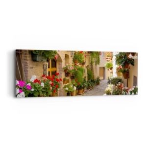 Canvas picture - Flood of Flowers - 90x30 cm