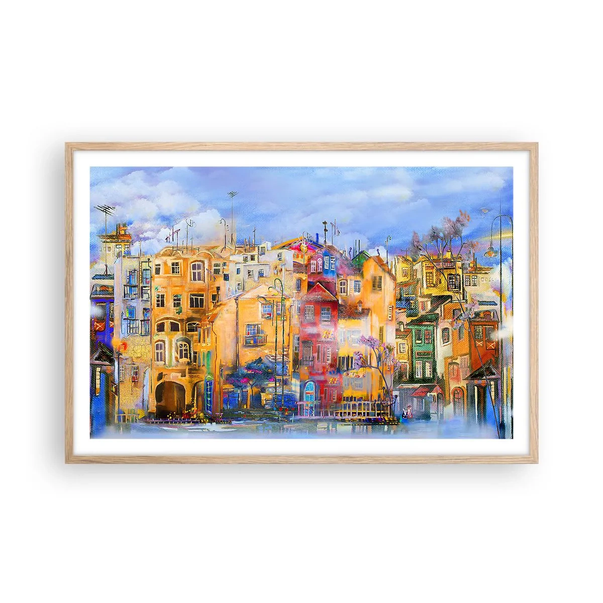 Poster in light oak frame - We Are Together - 91x61 cm