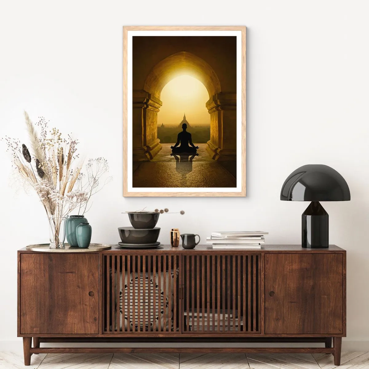 Poster in light oak frame - Full Harmony - 50x70 cm