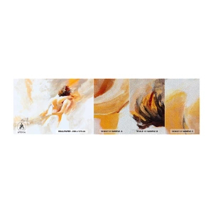 Photo Wallpaper Sample Premium Sand - Heavenly Embrace - Piece, Couple in love, Love - 100x30 cm