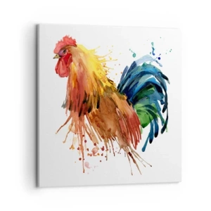 Canvas picture - King Rooster - 50x50 cm
