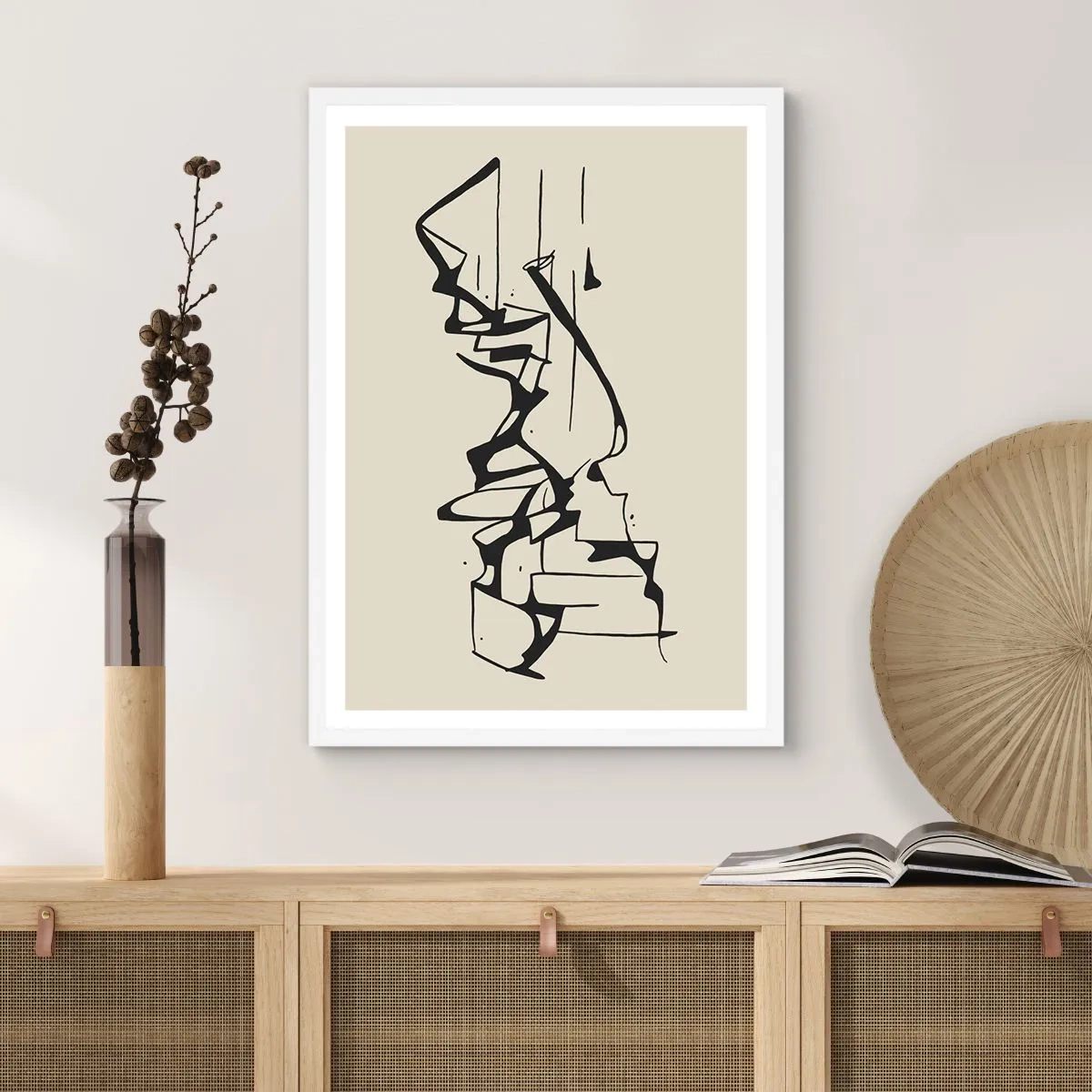 Poster in white frmae - Maybe Landscape - 70x100 cm