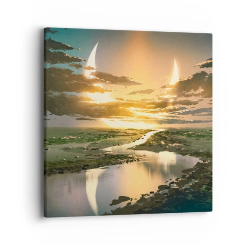 Canvas picture - Somewhere in a Distant Galaxy - 40x40 cm