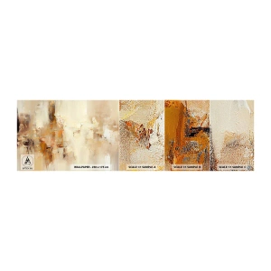 Photo Wallpaper Sample Self-Adhesive Deluxe Sticker - Soul of Amber - Abstraction, Piece, Minimalism - 100x30 cm