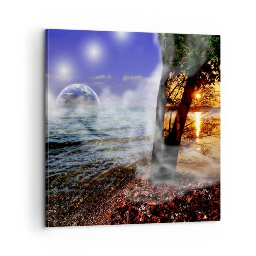 Canvas picture - Surrealistic Landscape - Unity of Nature - 60x60 cm