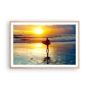 Poster in light oak frame - Return of a Warrior - 91x61 cm