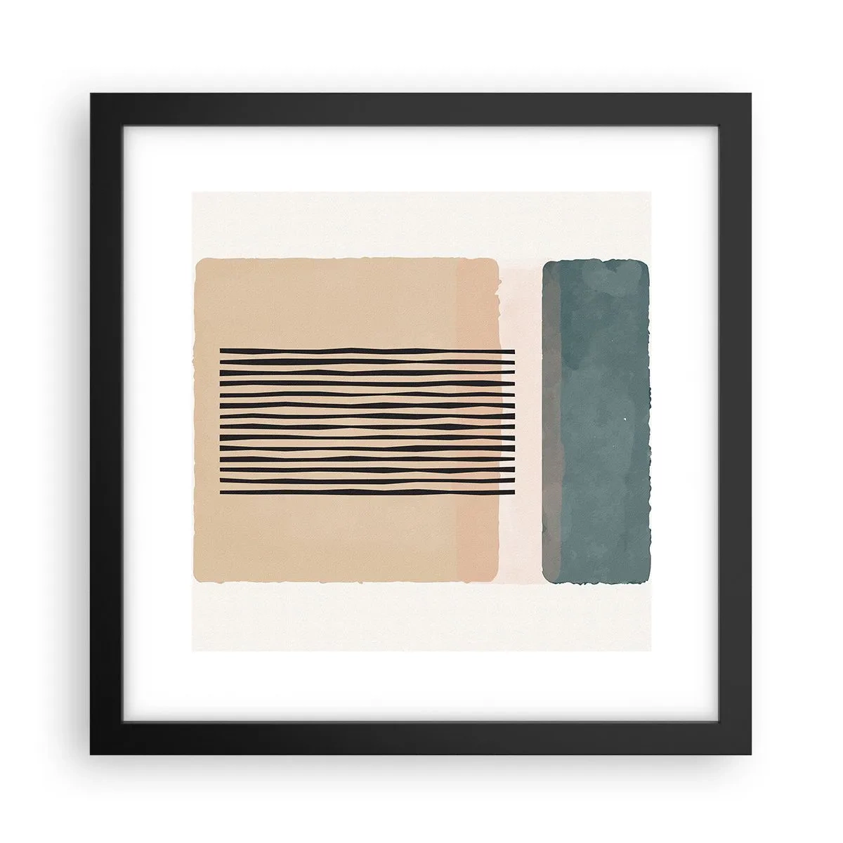 Poster in black frame - All in Order - 30x30 cm