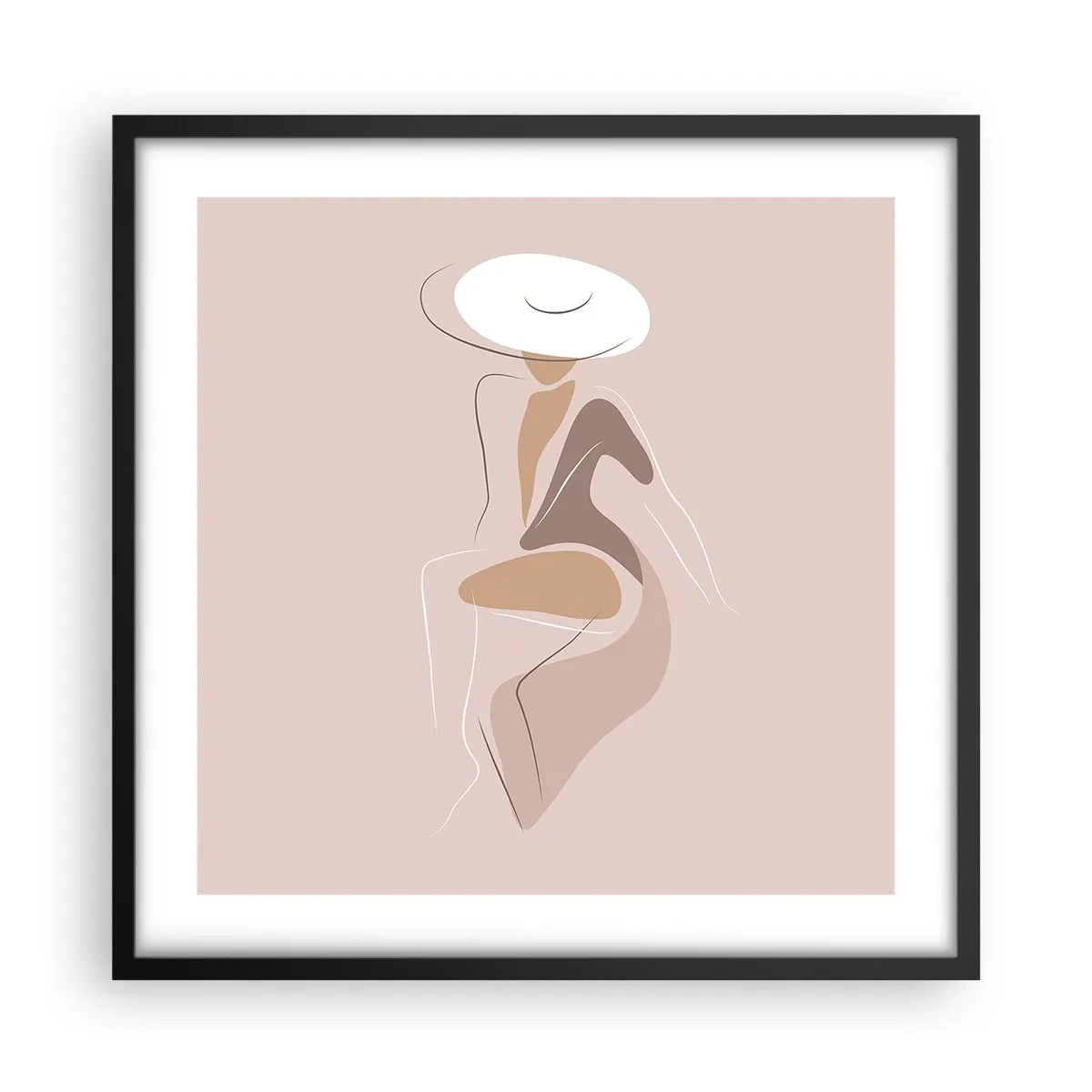 Poster in black frame - Being a Lady - 50x50 cm