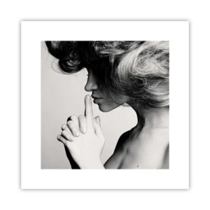 Poster - Listening to Herself - 30x30 cm