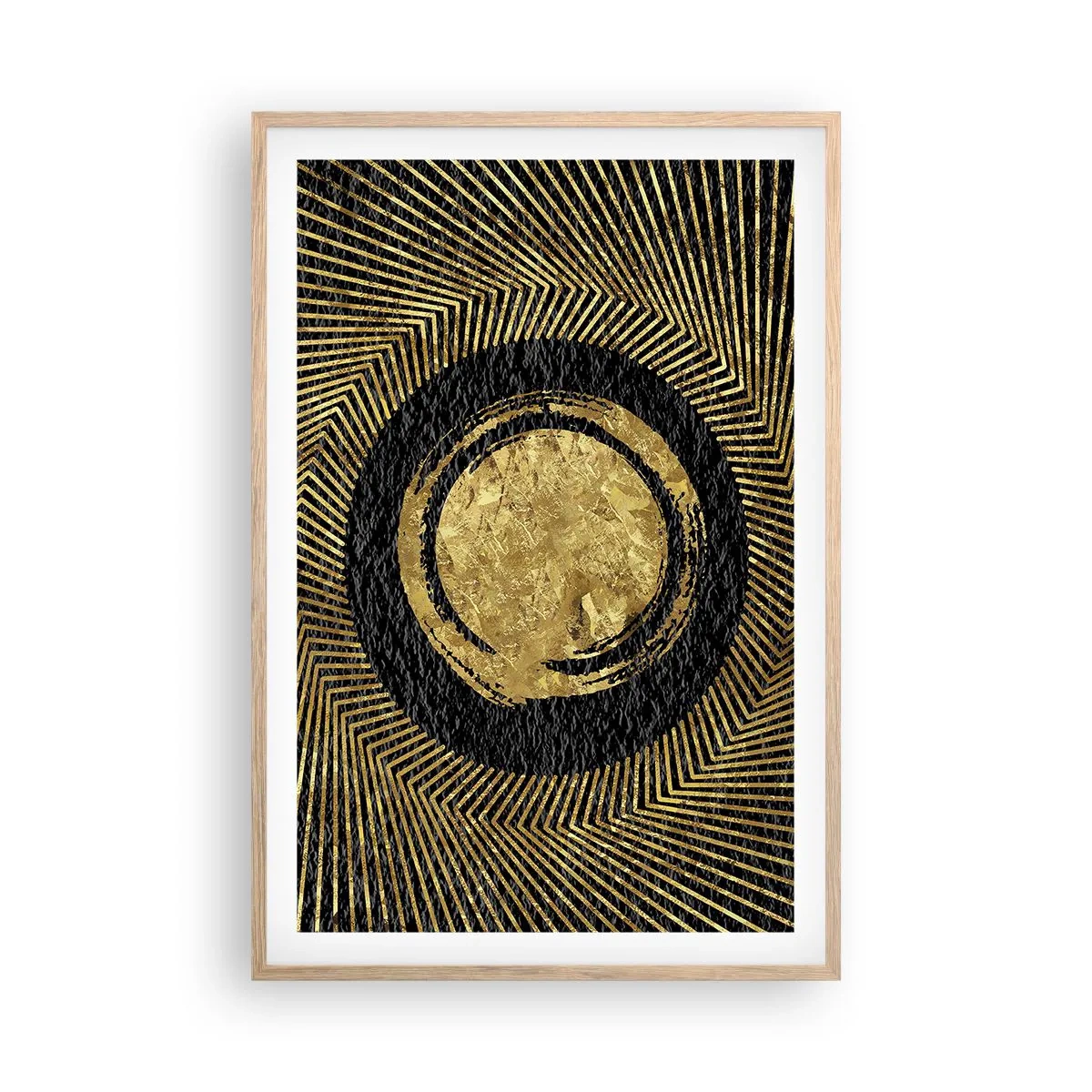Poster in light oak frame - Composition Glamour - 61x91 cm