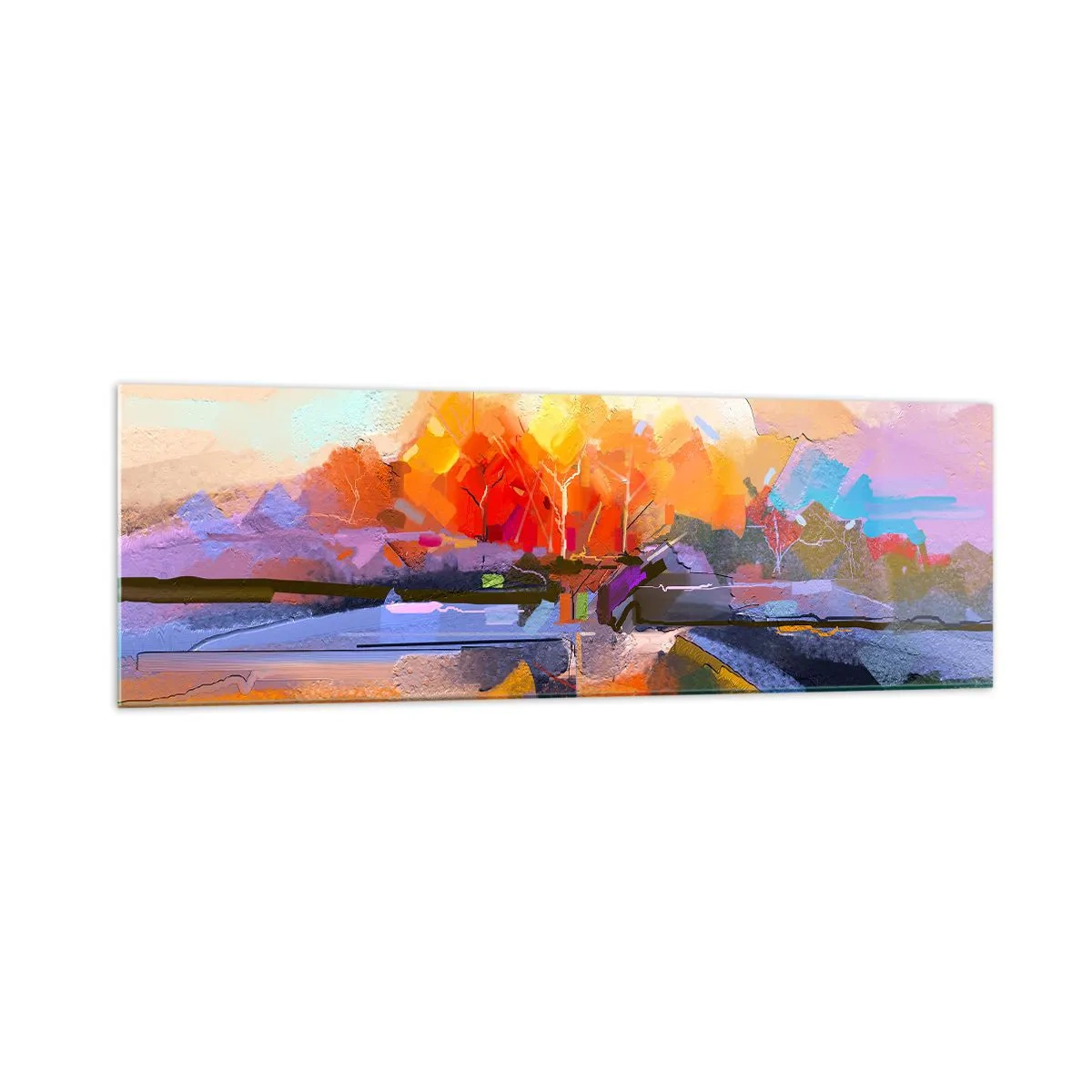 Glass picture - Autumn Has Arrived - 160x50 cm