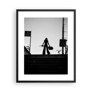 Poster in black frame - City Wander - 40x50 cm