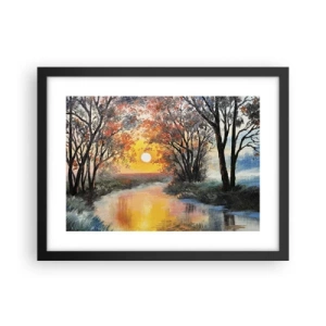 Poster in black frame - Autumn Impressions - 40x30 cm