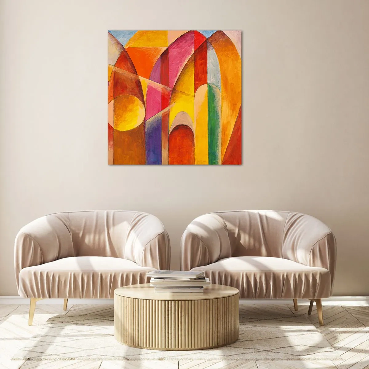 Glass picture - Cathedral of the Sun - 30x30 cm