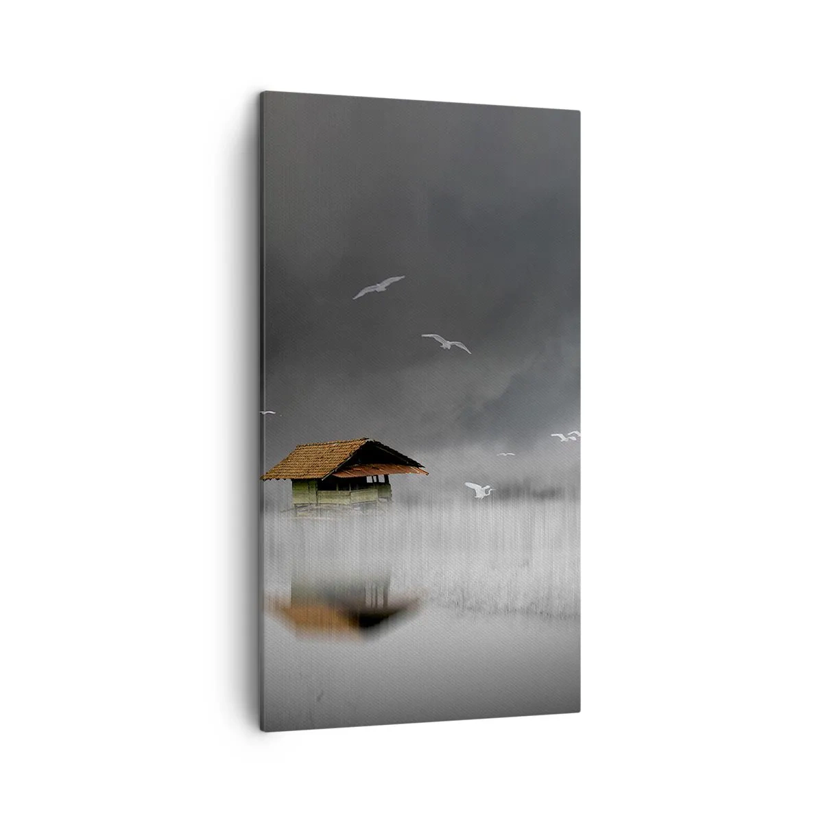 Canvas picture - Shelter from the Rain - 45x80 cm