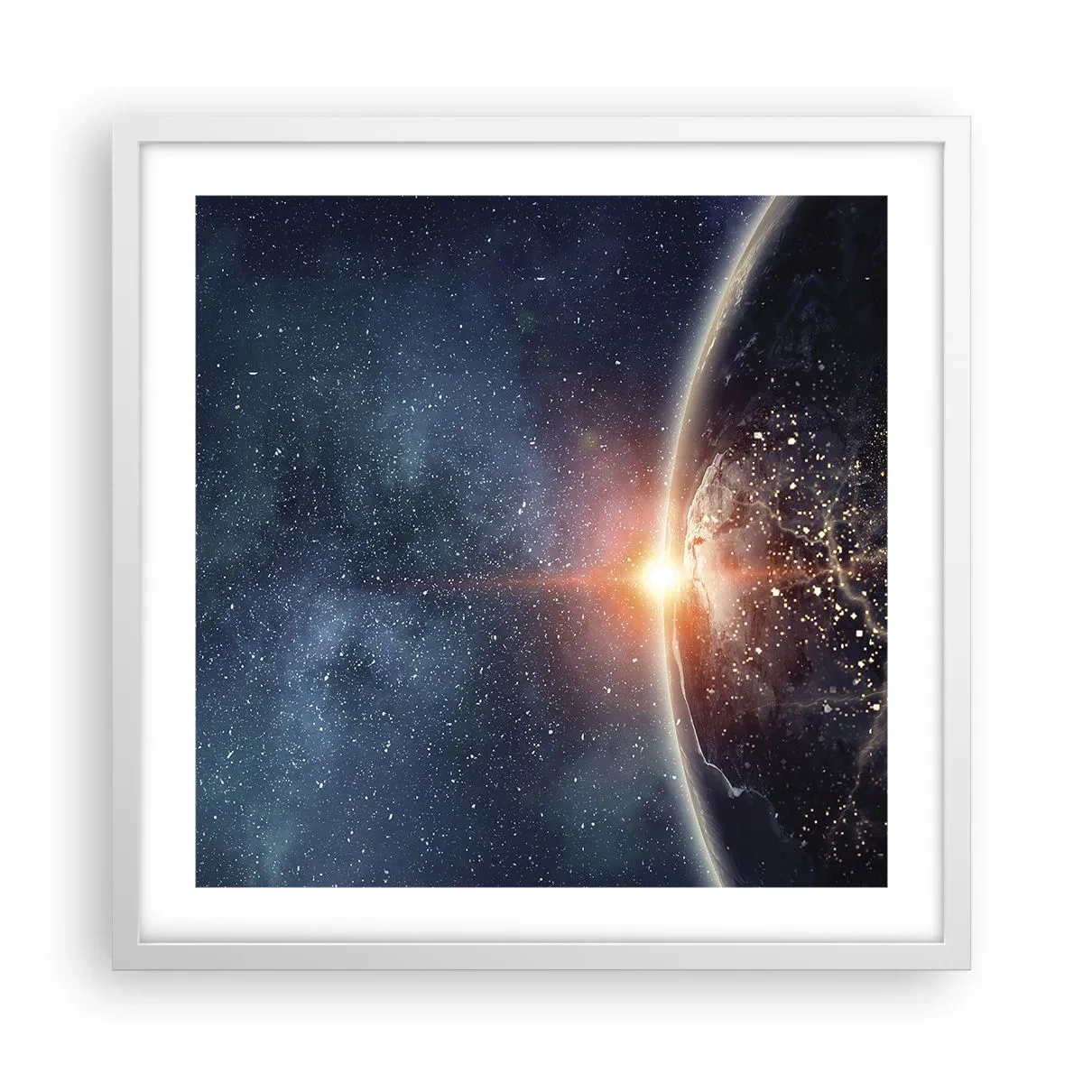 Poster in white frmae - In a New Perspective - 50x50 cm