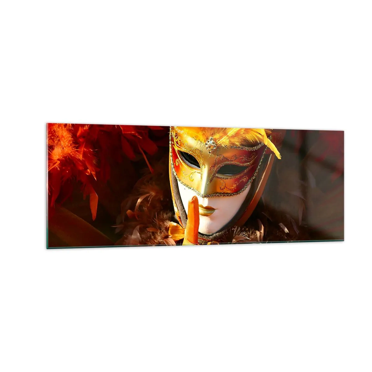 Glass picture - Secret Is Part of the Game - 140x50 cm