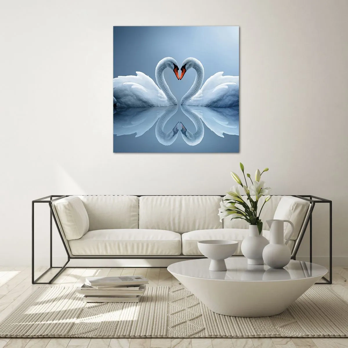 Glass picture - Time for Love - 50x50 cm