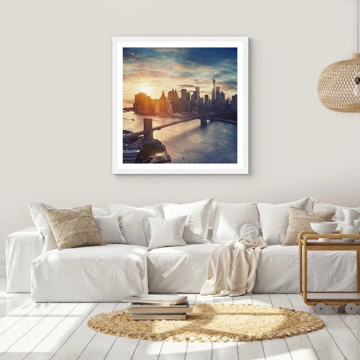 Poster in white frmae - Monument to the Culture of the West - 30x30 cm