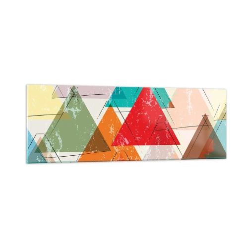 Glass picture - Three by Three - 90x30 cm