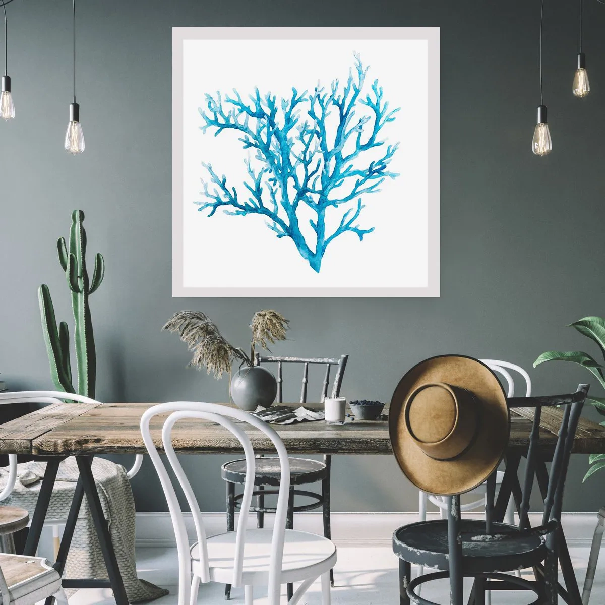 Poster - Sea Filigree - 30x30 cm