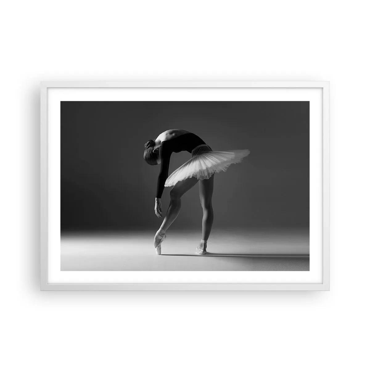 Poster in white frmae - Belle Ballet Dancer - 70x50 cm