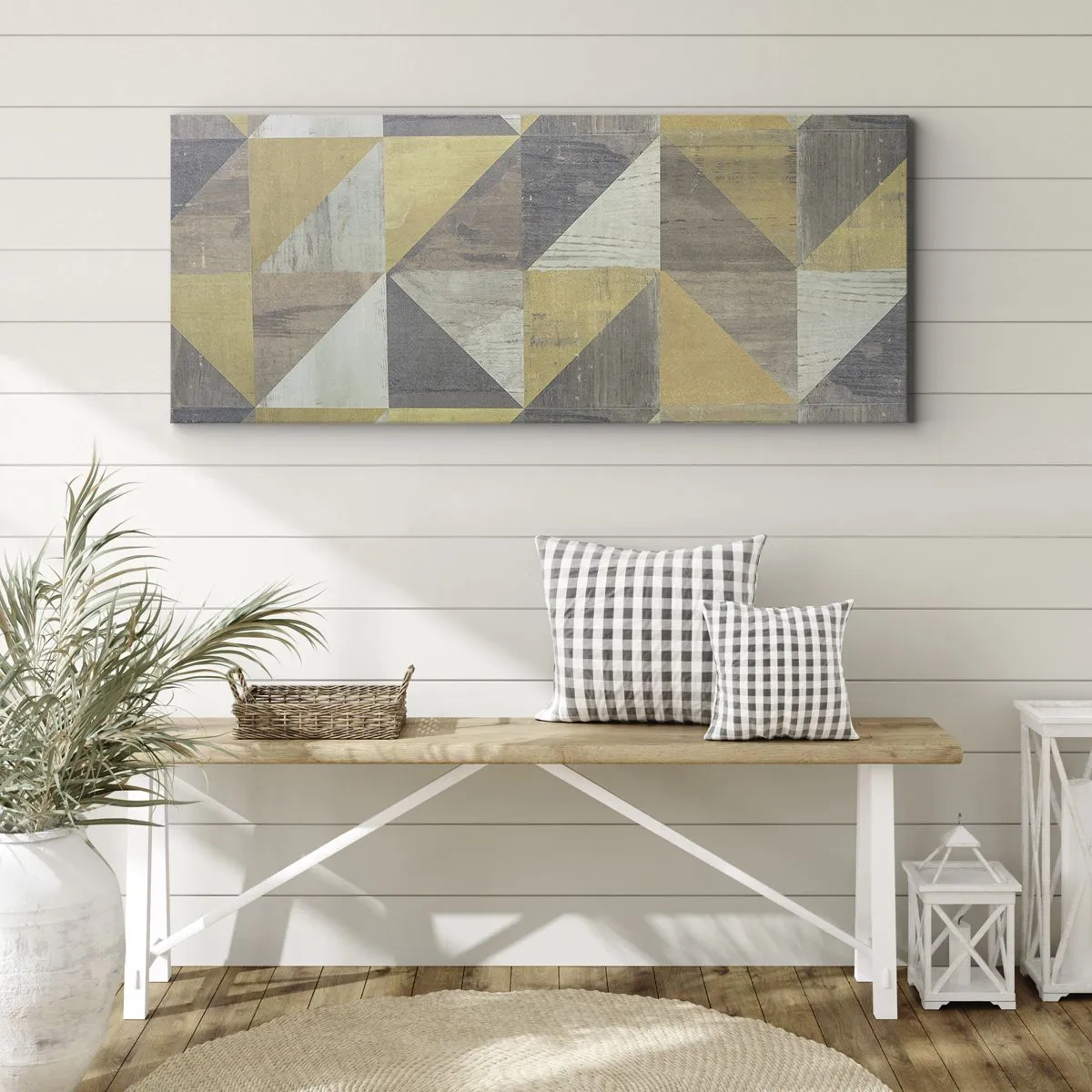 Canvas picture - The Art. of Triangles - 120x50 cm