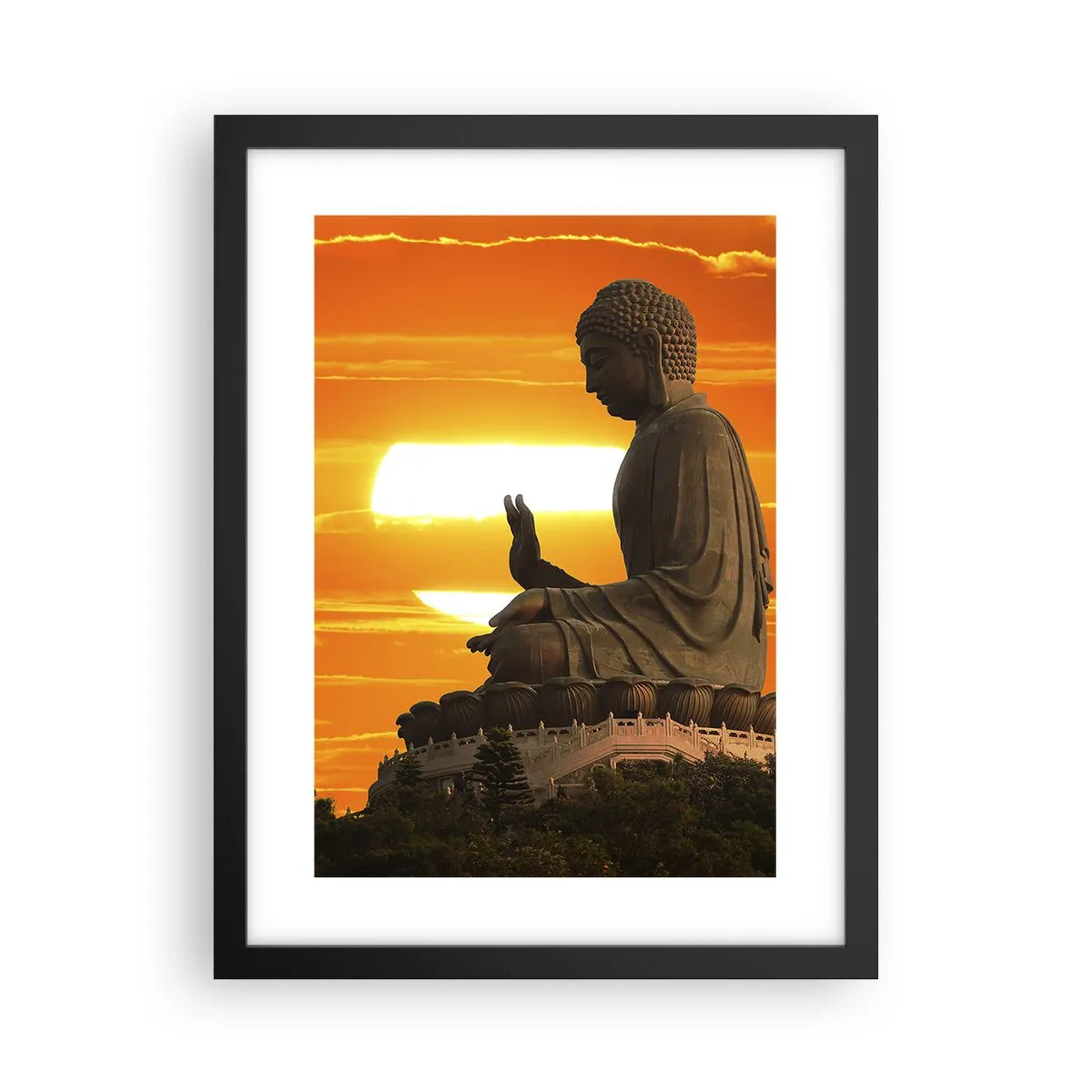 Poster in black frame - Facing the World - 30x40 cm