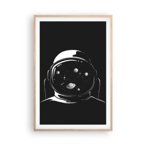Poster in light oak frame - Quite a View - 61x91 cm
