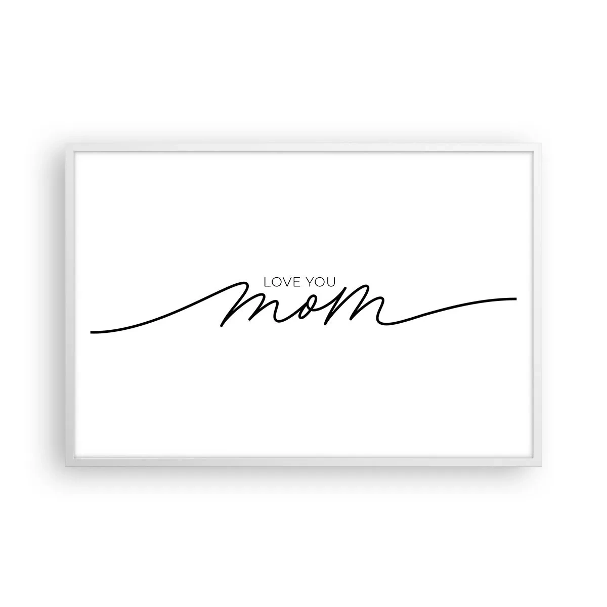Poster in white frmae - Great Emotion - 91x61 cm