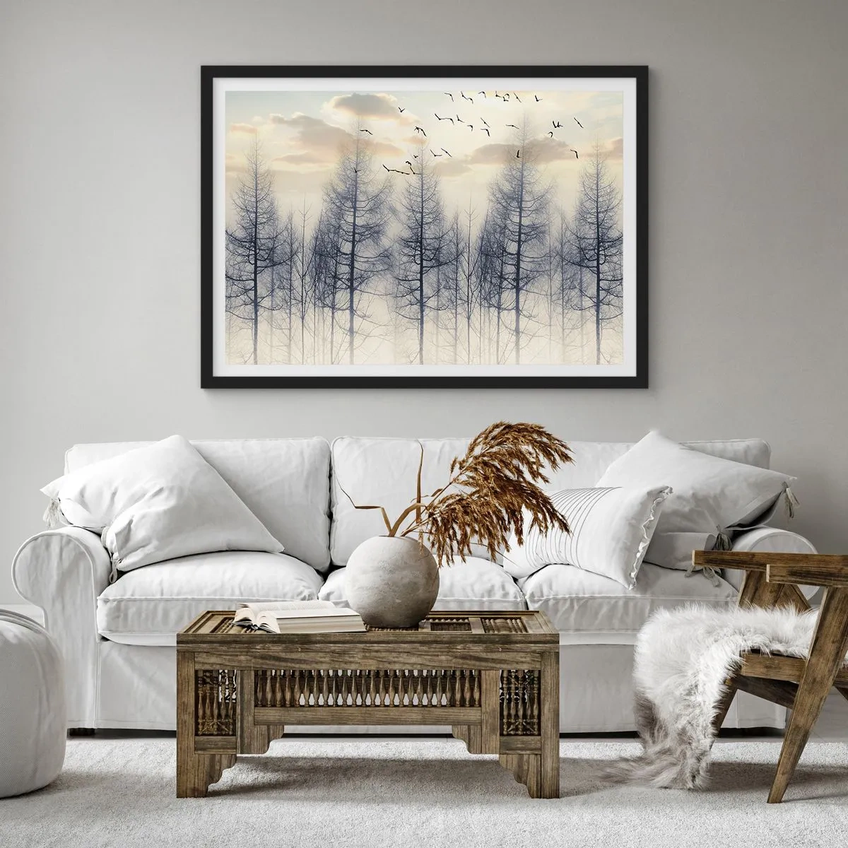Poster in black frame - Spirits of the Forest - 70x50 cm
