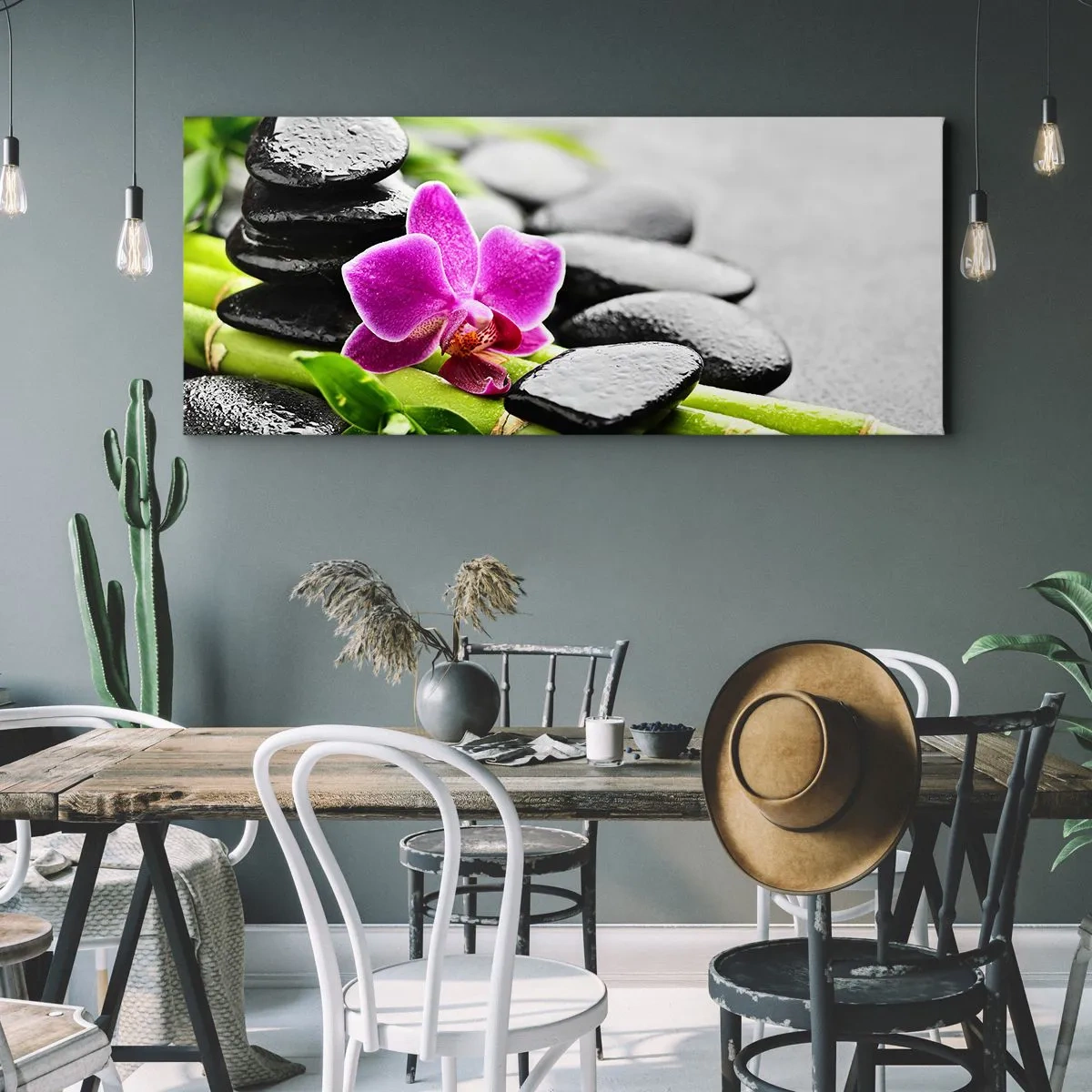 Canvas picture - In a Peaceful Balance - 140x50 cm