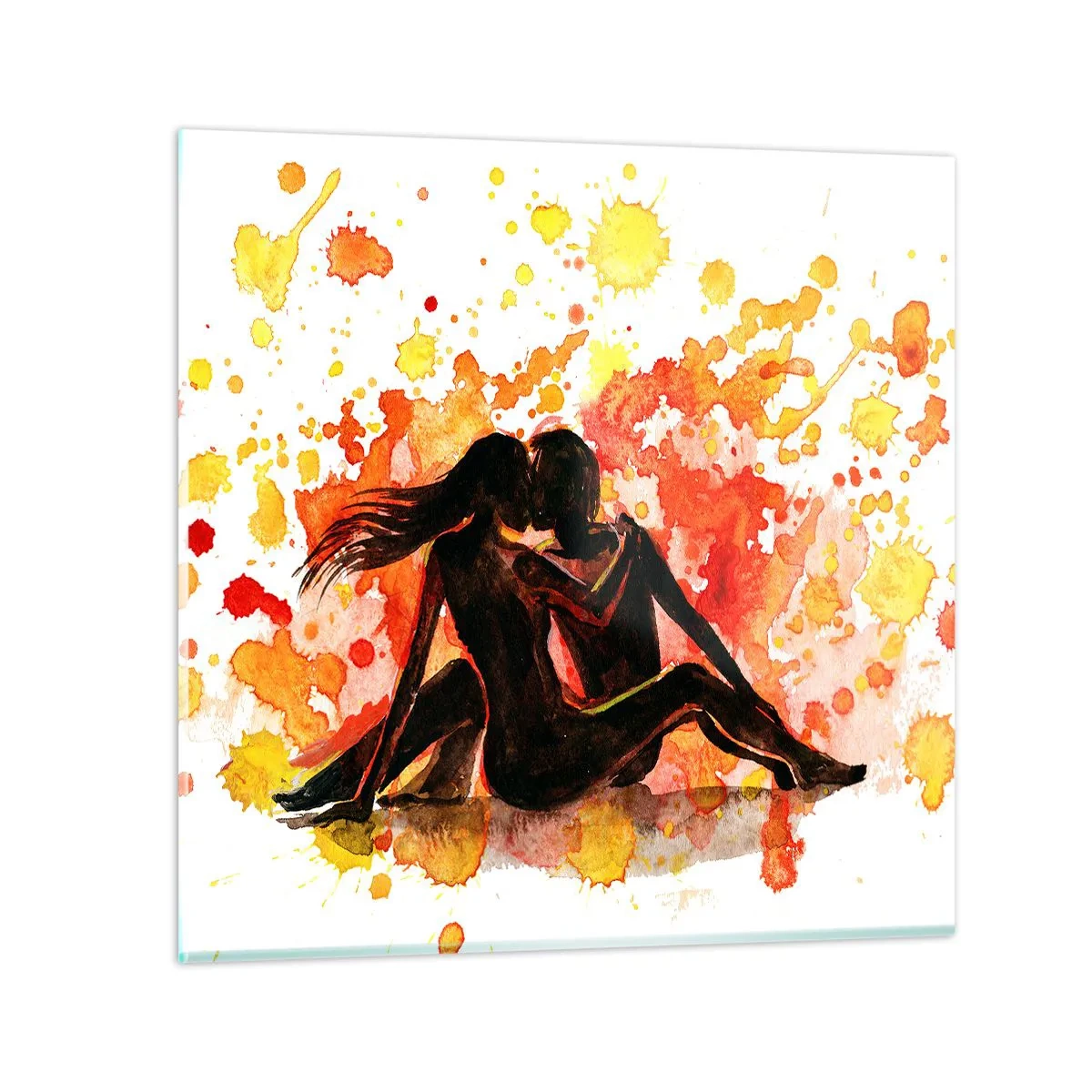 Glass picture - And There Was Light - 30x30 cm