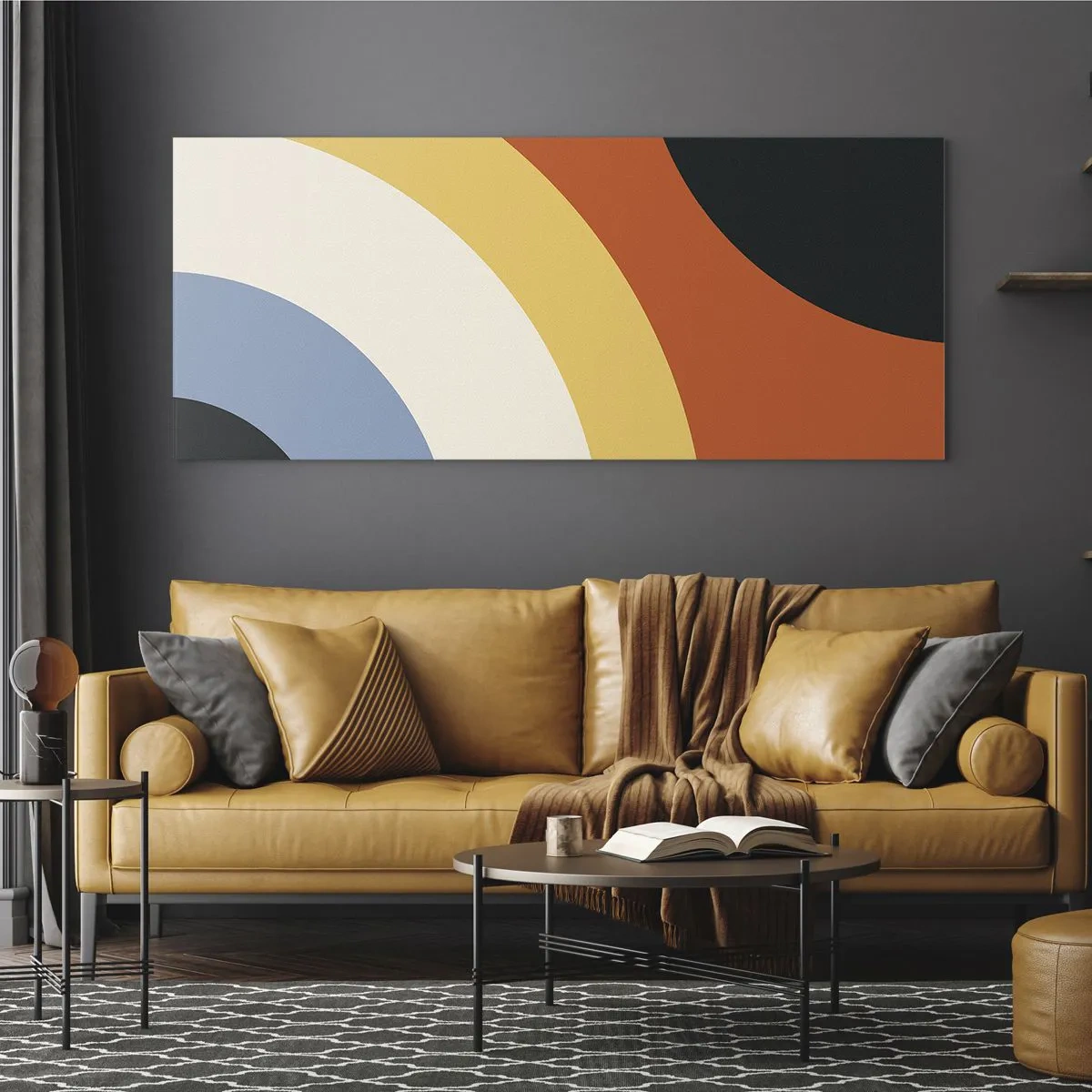 Glass picture - Towards Each Other - 90x30 cm