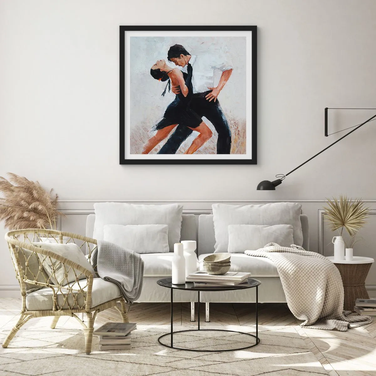Poster in black frame - Tango of My Dreams - 30x30 cm