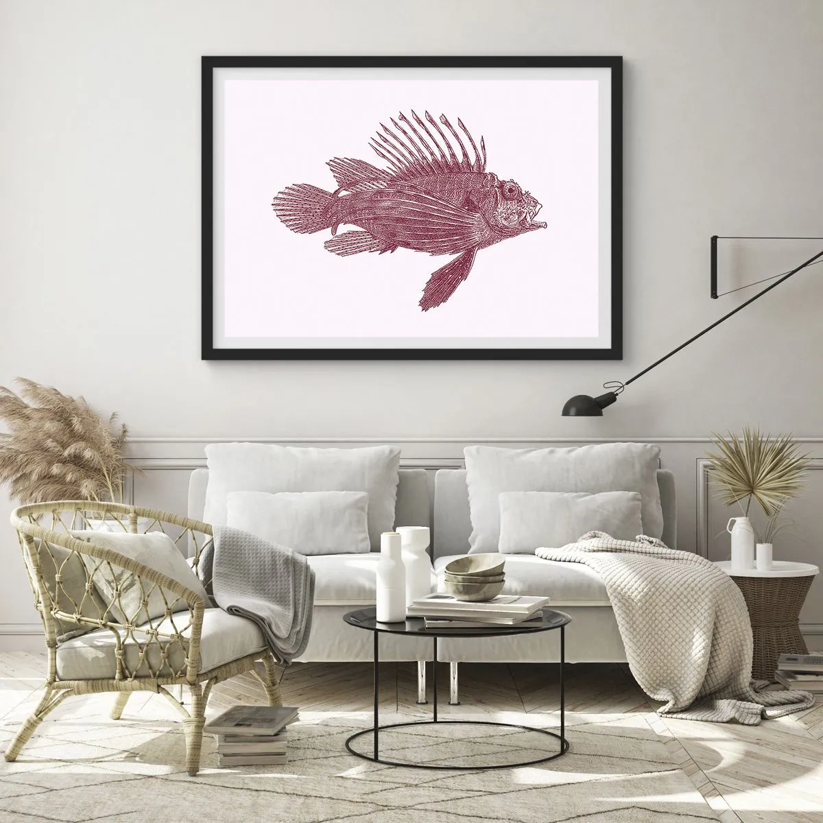 Poster in black frame - Dweller of Exotic Waters - 100x70 cm