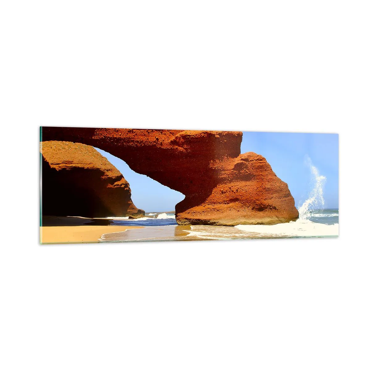 Glass picture - Water and Wind through Thousands of Years - 90x30 cm