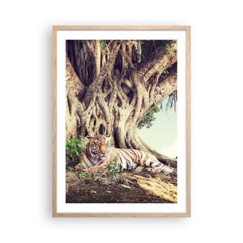 Poster in light oak frame - View from the Genesis - 50x70 cm