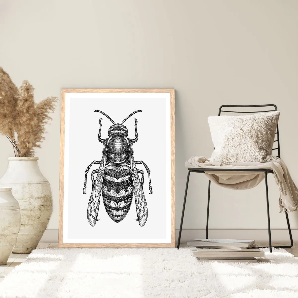 Poster in light oak frame - From Insect Planet - 30x40 cm