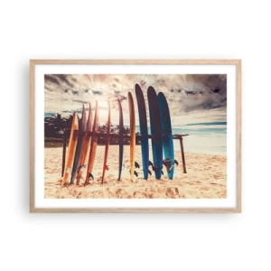 Poster in light oak frame - Goodnight, See You Tomorrow - 70x50 cm