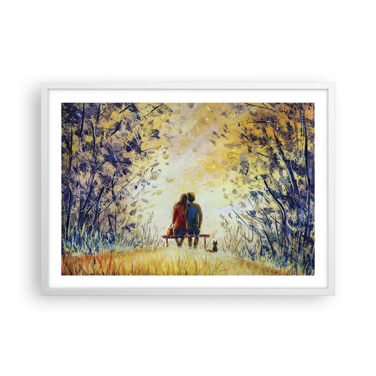 Poster in white frmae - Magical Moment - 70x50 cm