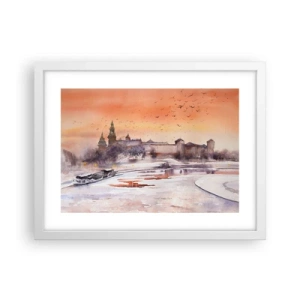 Poster in white frmae - Royal Sunset - 40x30 cm