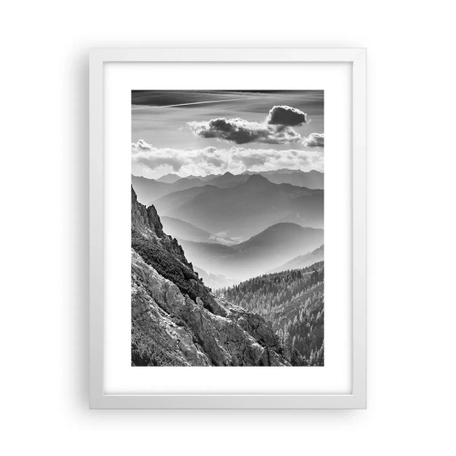 Poster in white frmae - All the Way to the Horizon - 30x40 cm