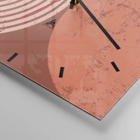 Clock face with lines