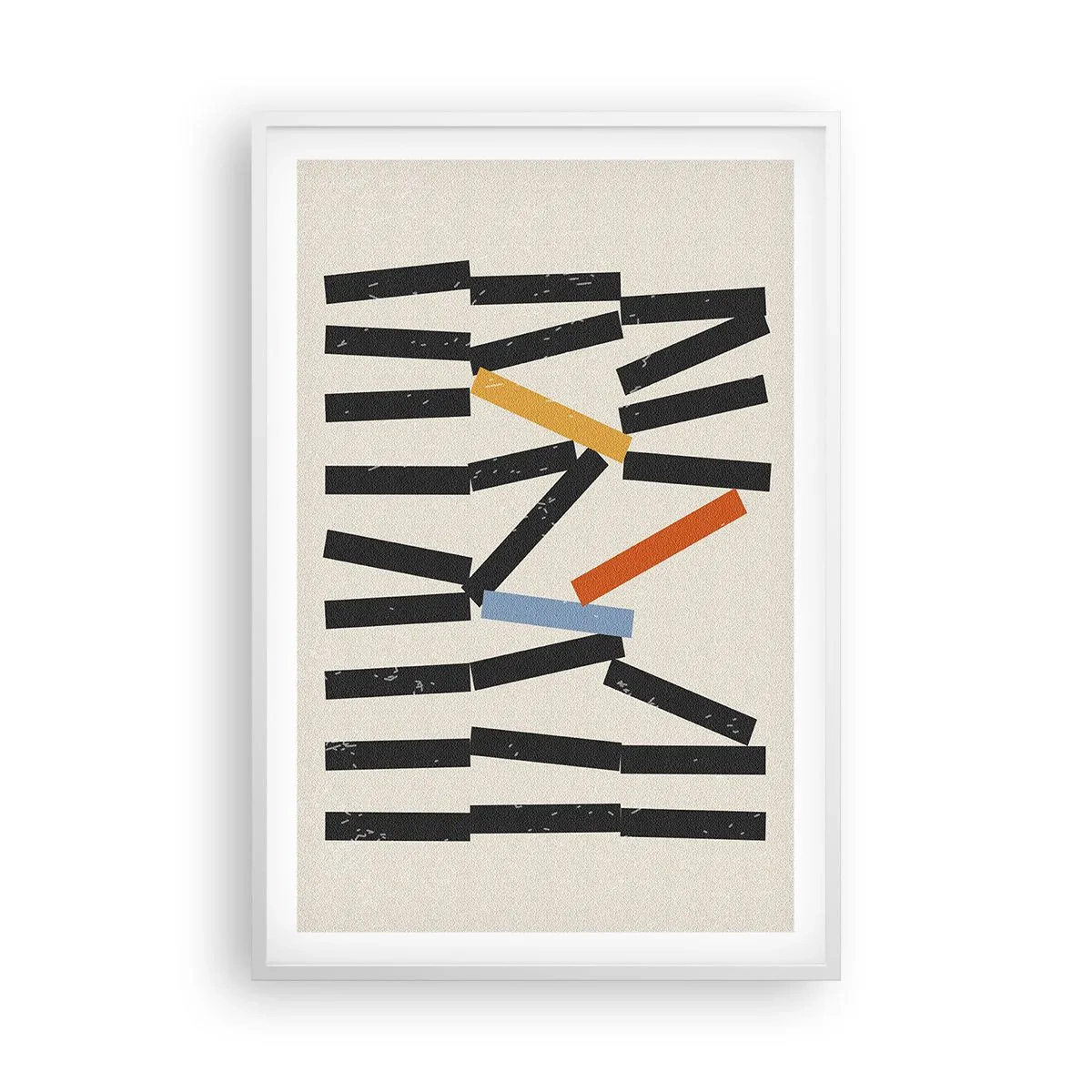 Poster in white frmae - Domino - Composition - 61x91 cm