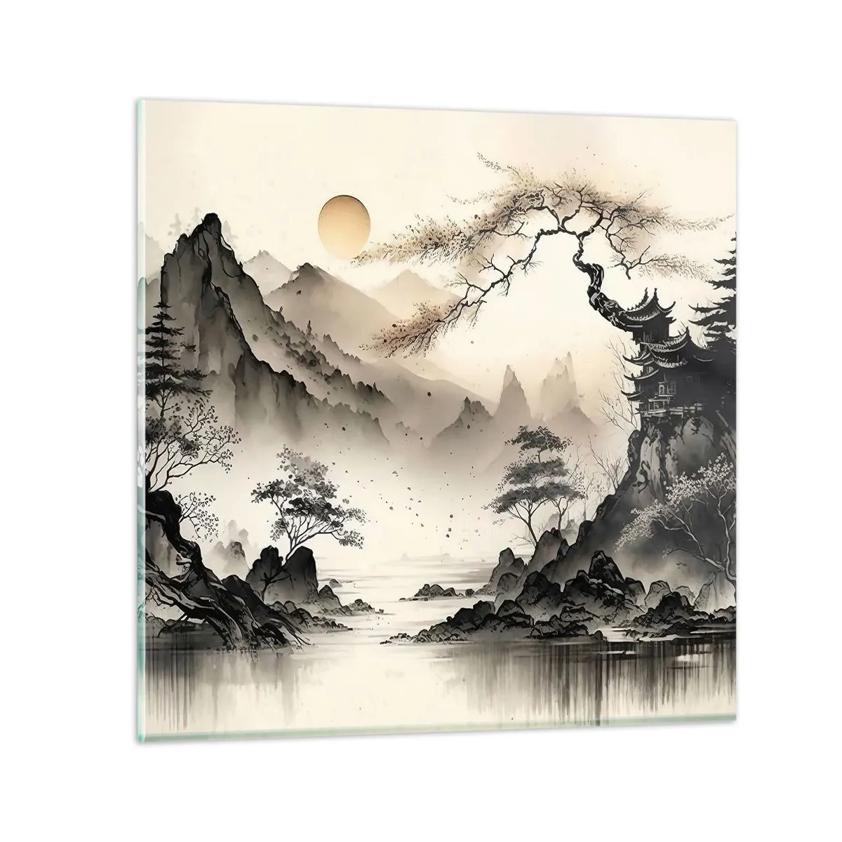 Glass picture - Unique Charm of the Orient - 30x30 cm