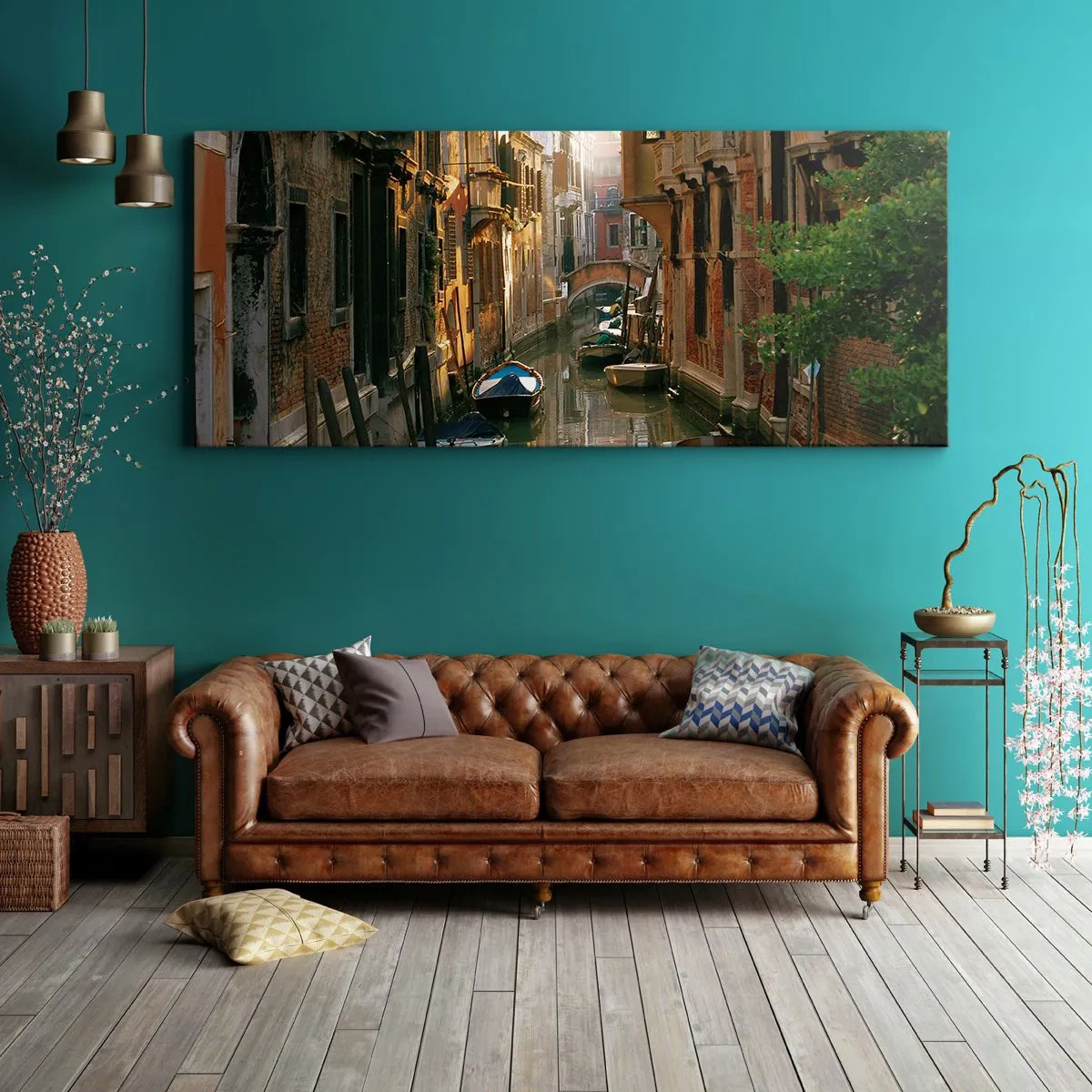 Canvas picture - In a Venetian Alley - 90x30 cm