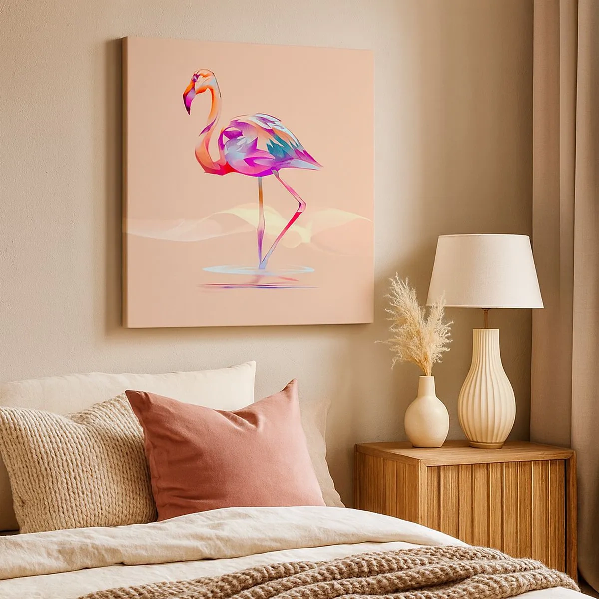 Canvas picture - Bird of Good Emotions - 30x30 cm