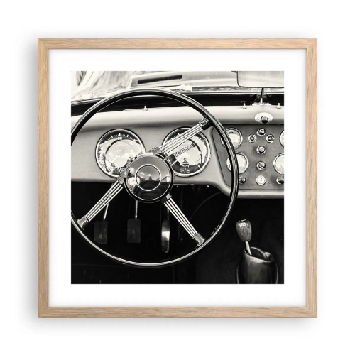 Poster in light oak frame - Collector's Dream - 40x40 cm