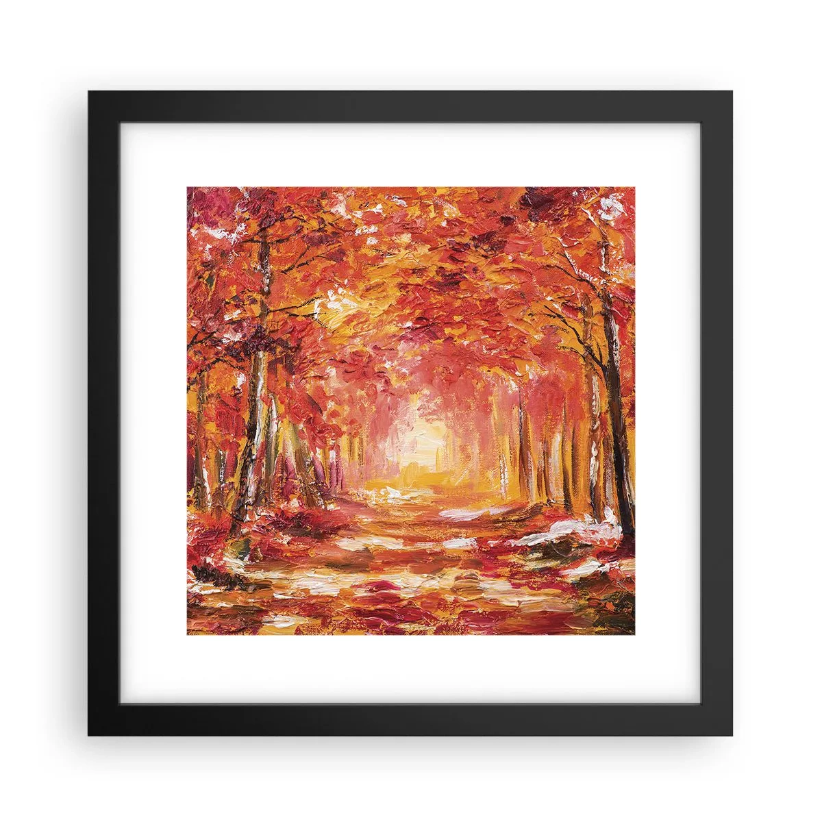 Poster in black frame - Copper Forest - 30x30 cm